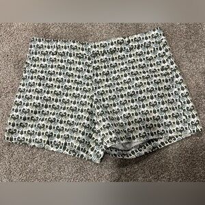 NWT Banana Republic Hampton Short Womens 8 Canopy Green Elephant Print Shorts